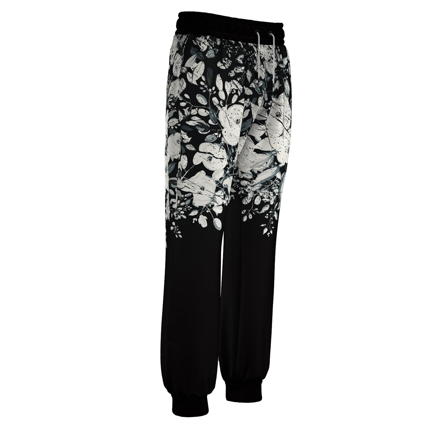 White Rose Blossom Sweatpants