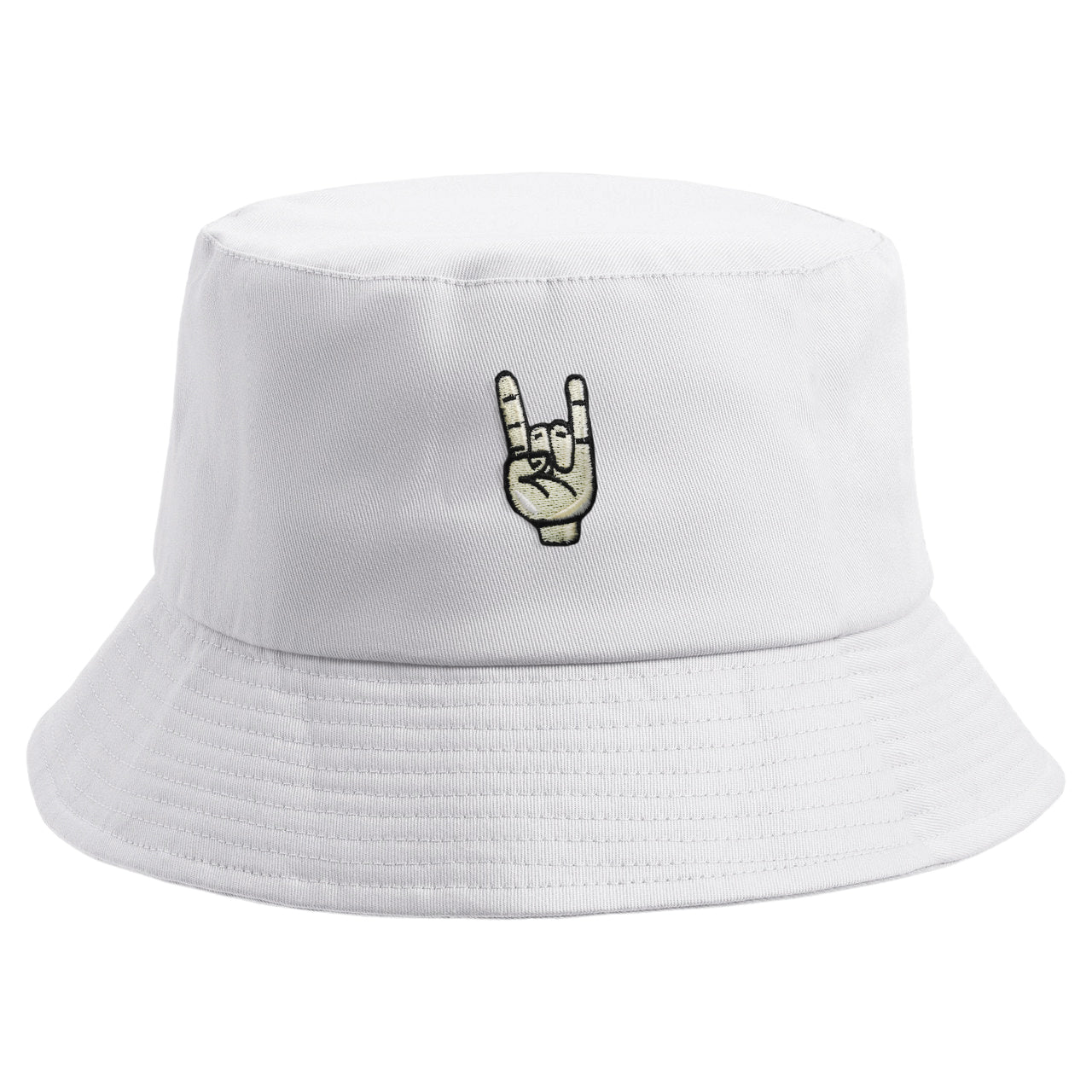 Embroidered Rock On Bucket Hat