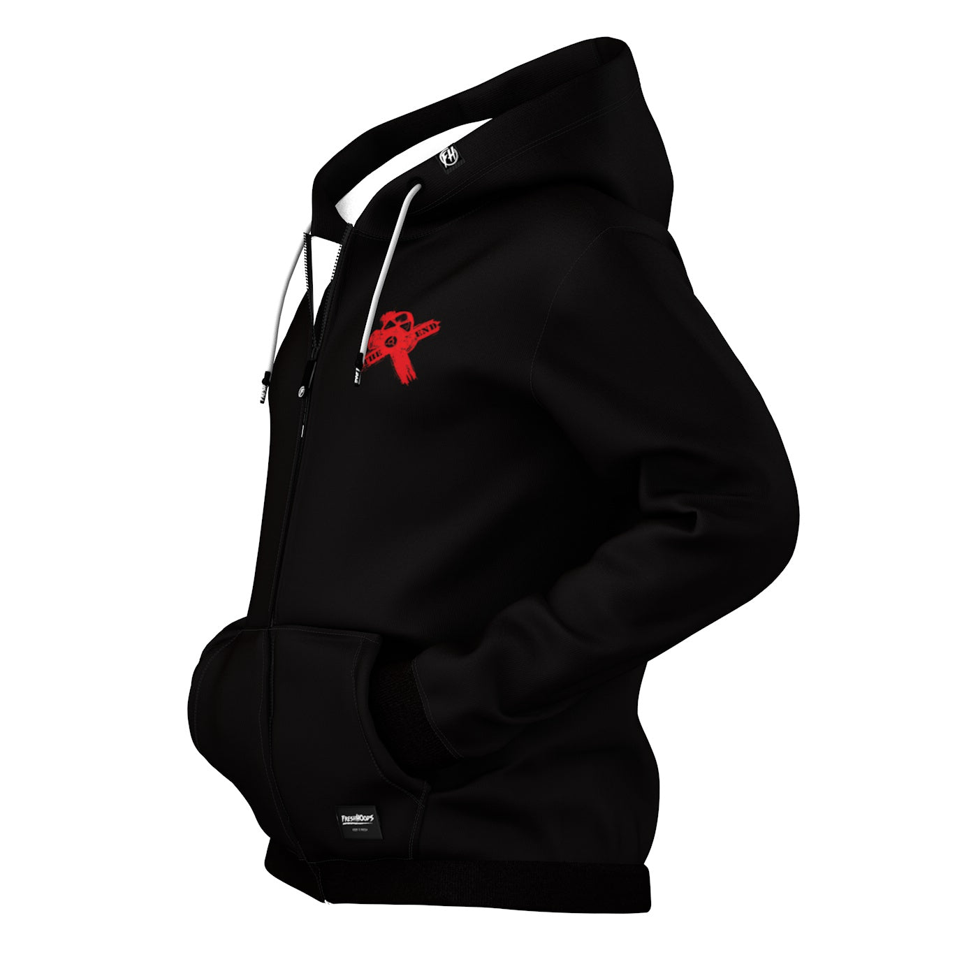 X Mask Zip Up Hoodie