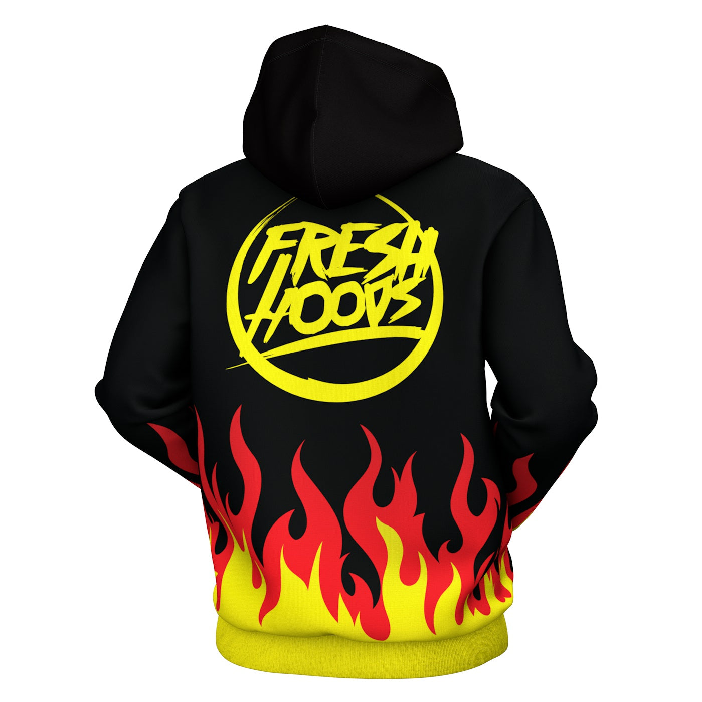 Cartoon Flame Hoodie