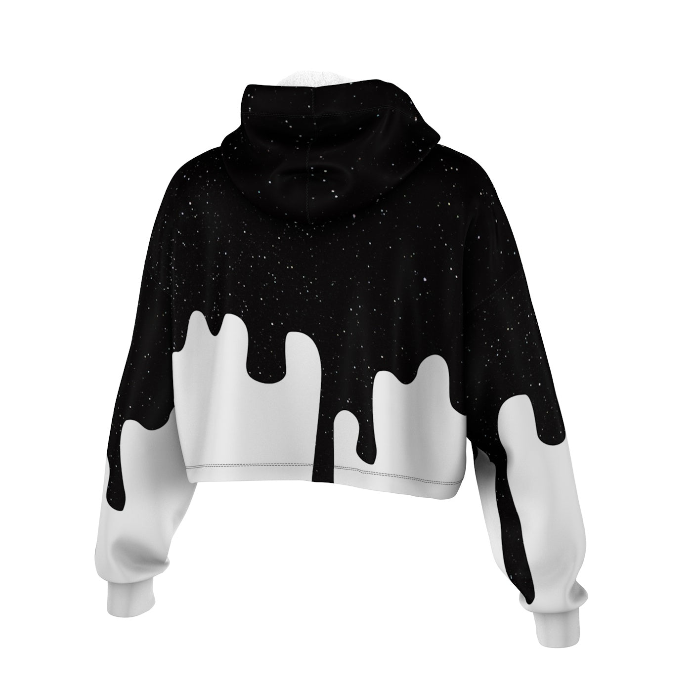 Colors Of Universe Cropped Hoodie