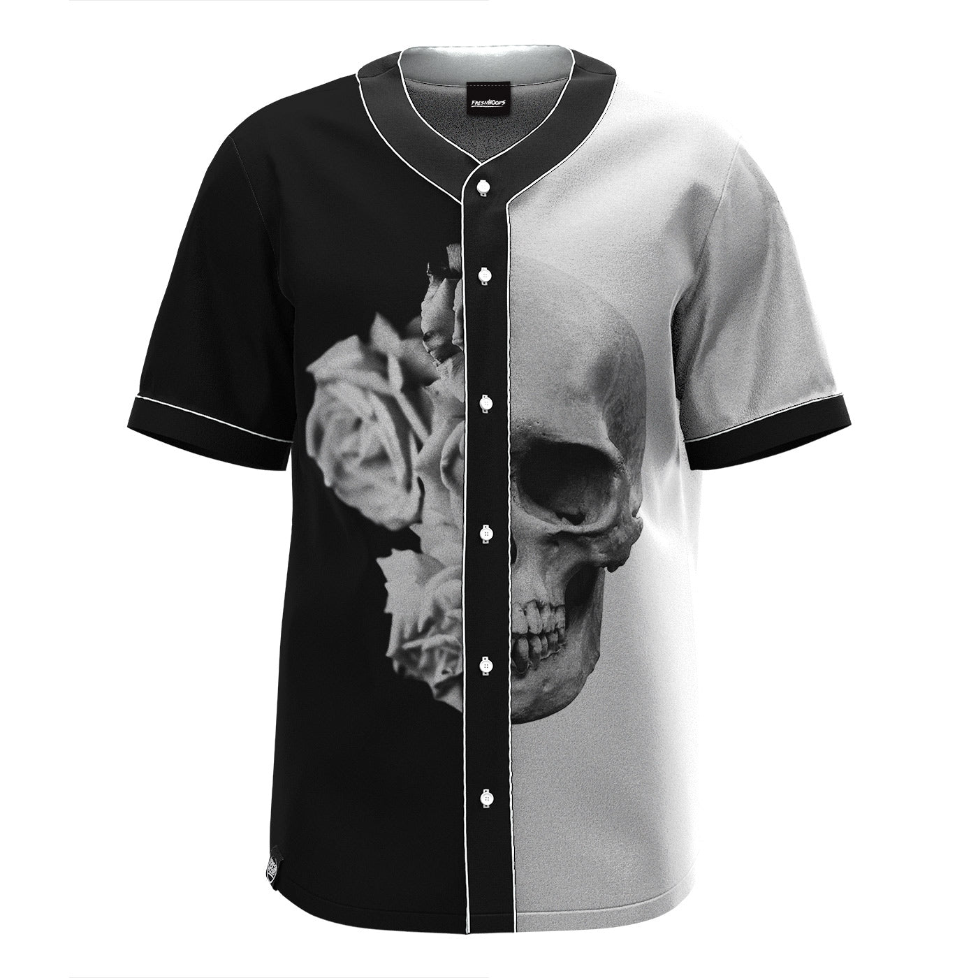 Black & White Skull Jersey