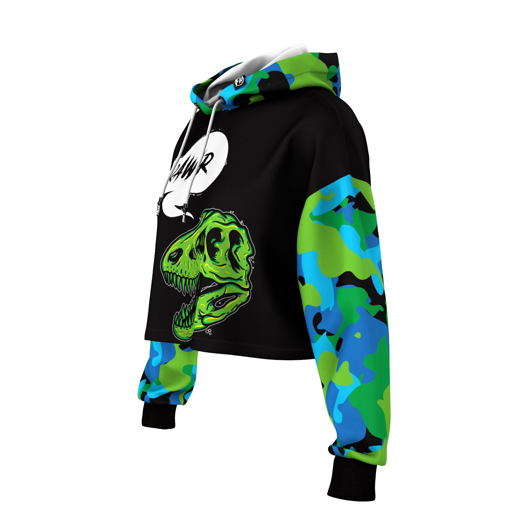 Rawr Cropped Hoodie